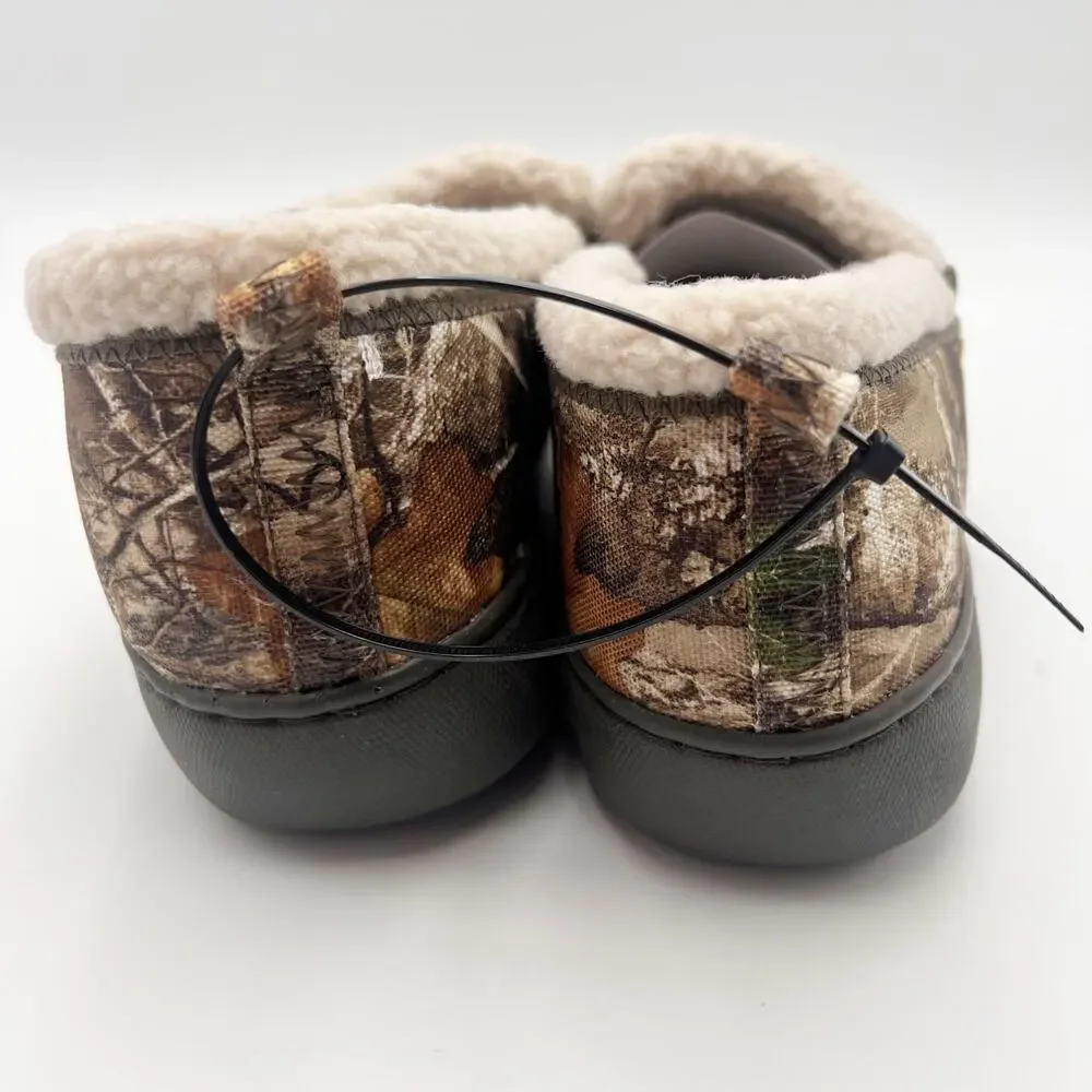 Magellan Outdoors Mens Slipper US 11 Camo Brown Tan Slip On EUC